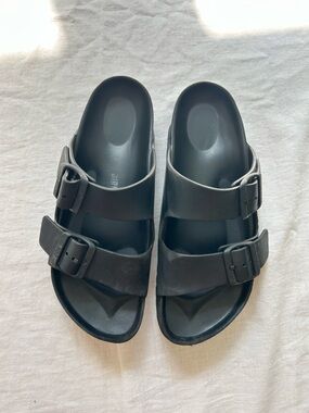 Birkenstock Black Two-Buckle EVA Slide Sandals